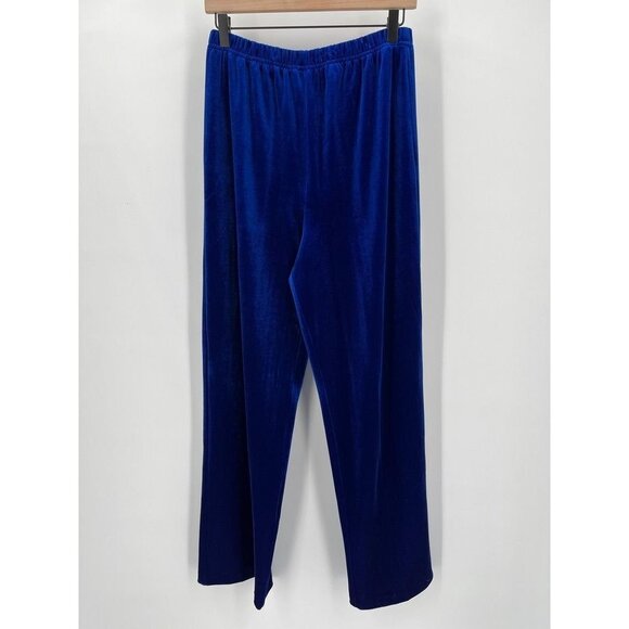 Bob Mackie Wearable Art Velour Pull On Elastic Waist Track Pants Size Small - Picture 1 of 4